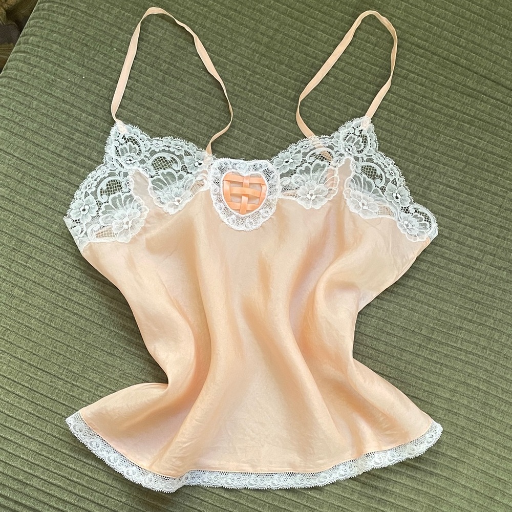Vintage Silk Heart Top